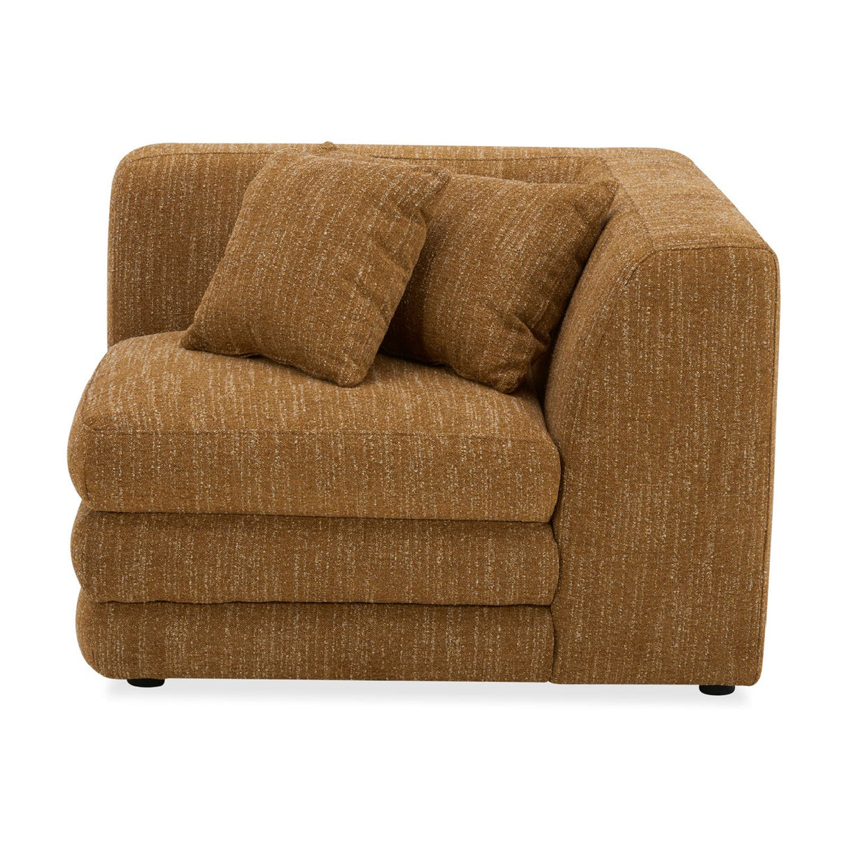 Modern or European furniture - Brown Fabric Corner Chair - www.oroa.com