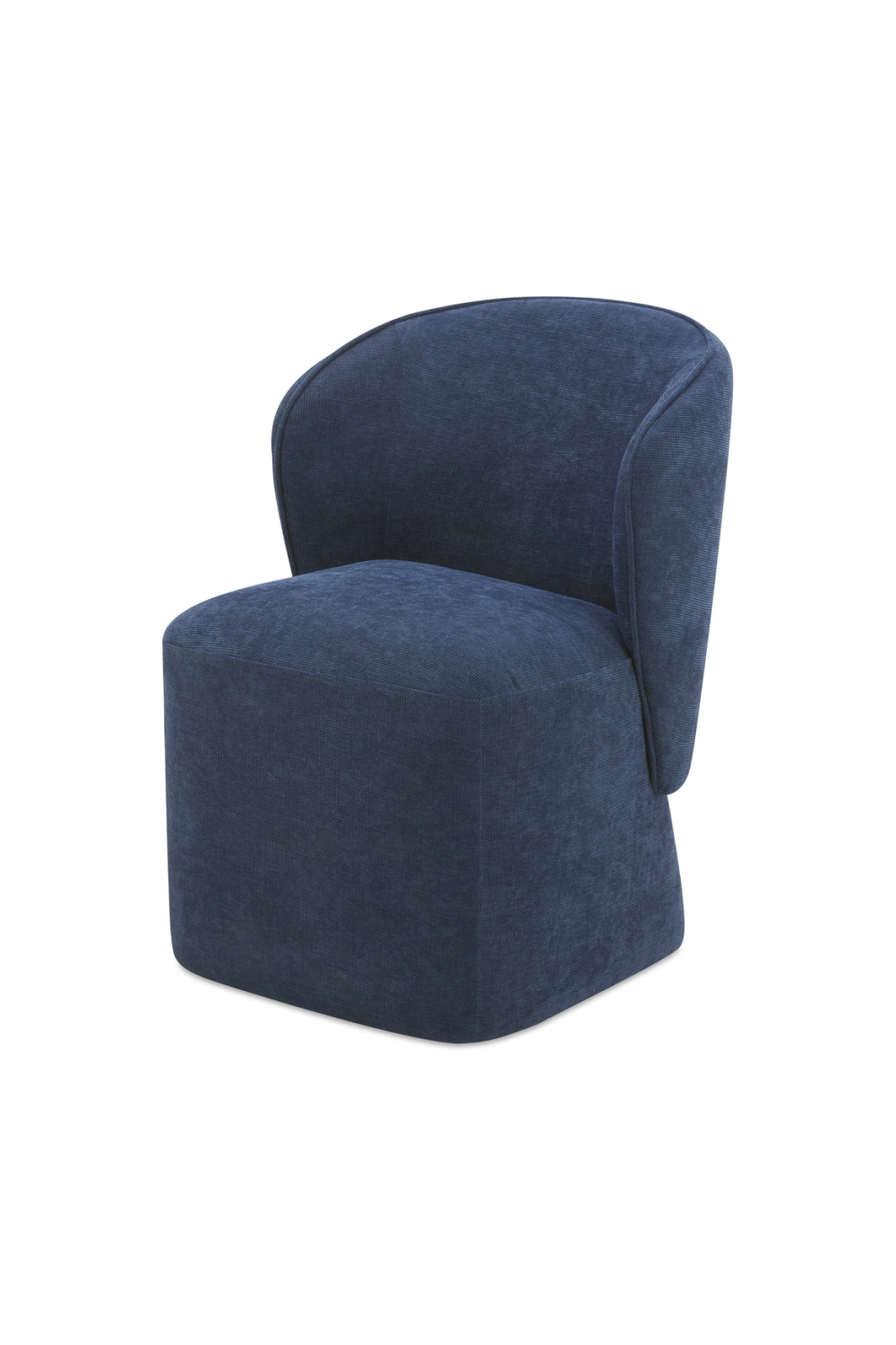 Curved Back Rolling Dining Chair | Novi Living Larson | Oroa.com