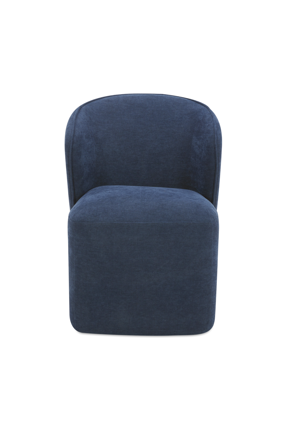 Modern European furniture - Curved Back Rolling Dining Chair - www.oroa.com