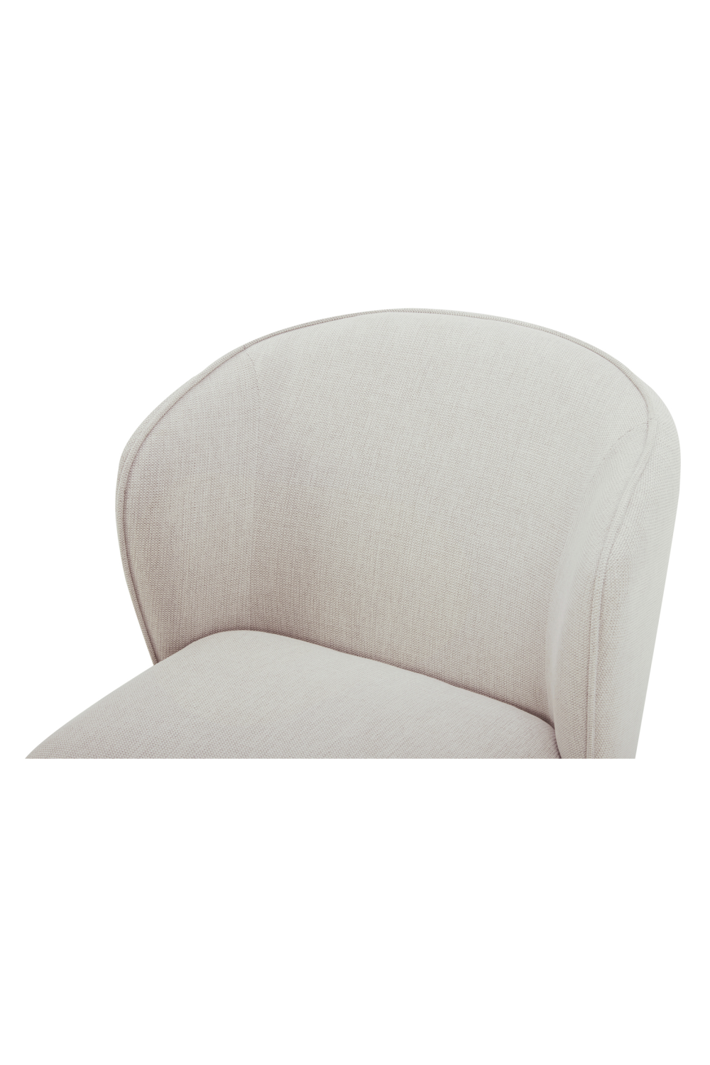 Curved Back Rolling Dining Chair | Novi Living Larson | Oroa.com
