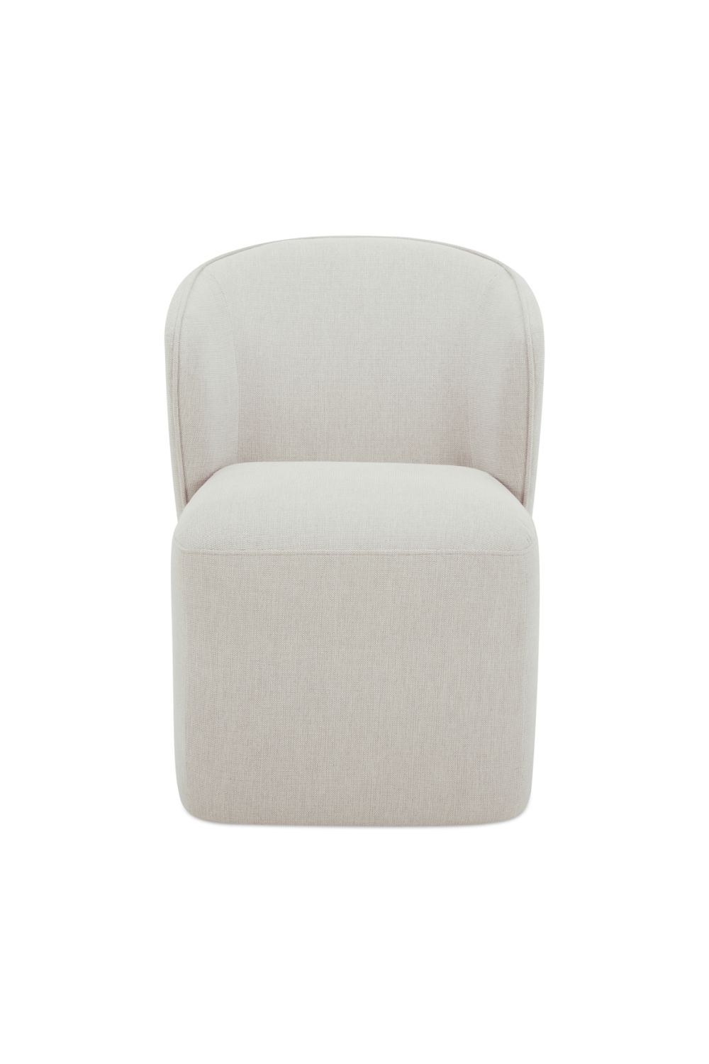 Modern European furniture - Curved Back Rolling Dining Chair - www.oroa.com