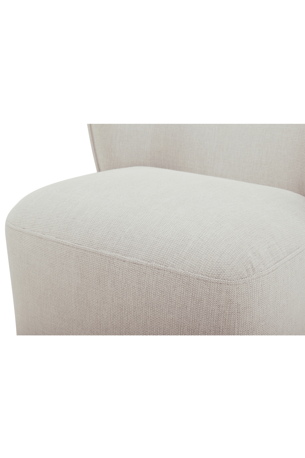 Curved Back Rolling Dining Chair | Novi Living Larson | Oroa.com