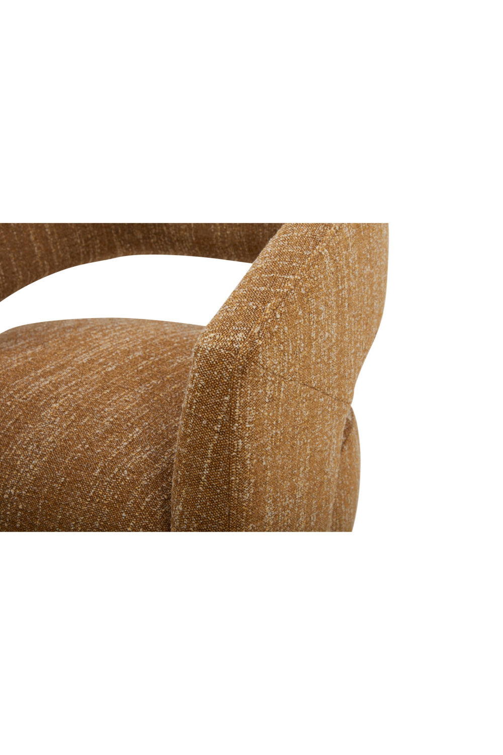 Modern European furniture - Brown Open-Back Rolling Dining Chair - www.oroa.com