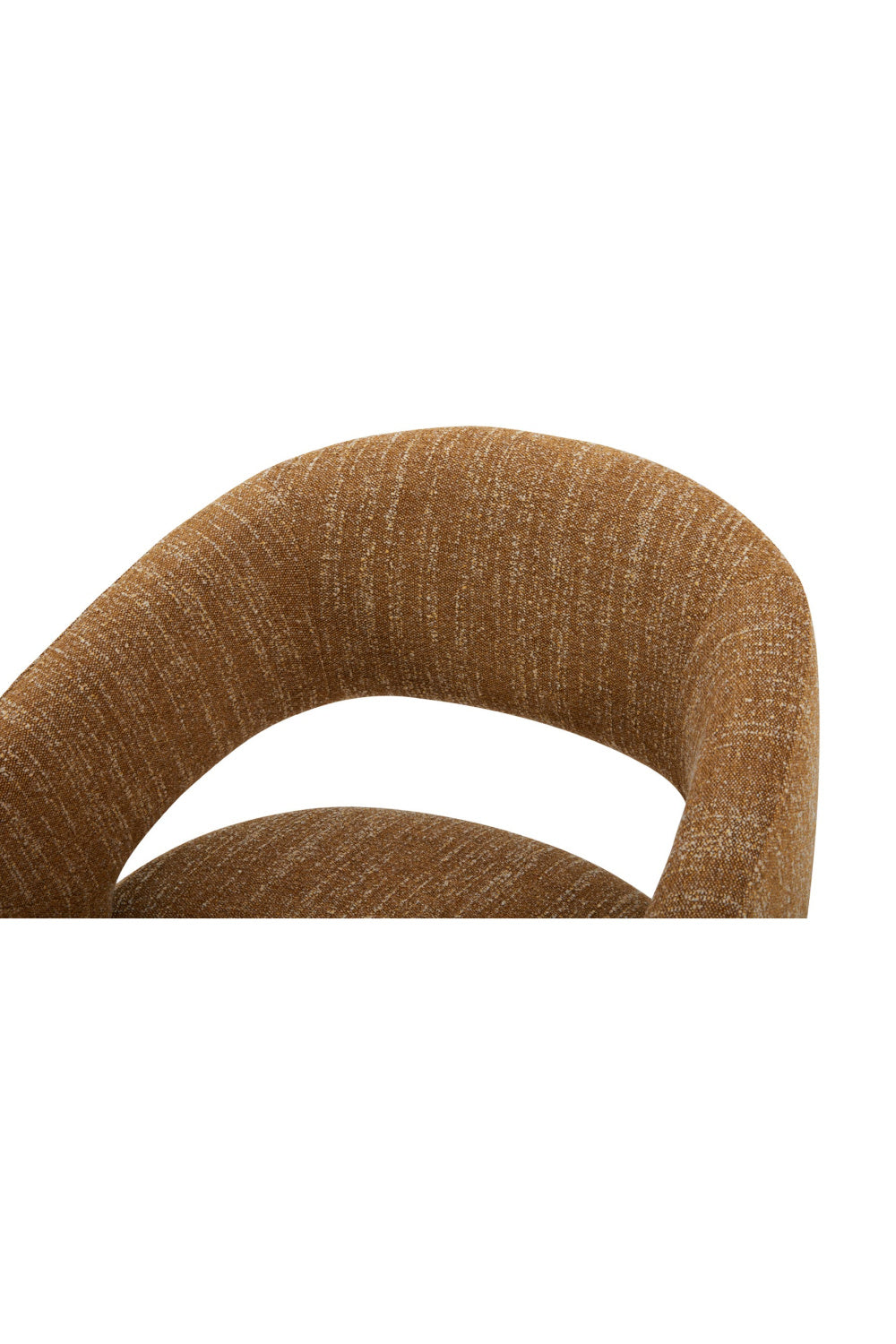 Modern European furniture - Brown Open-Back Rolling Dining Chair - www.oroa.com