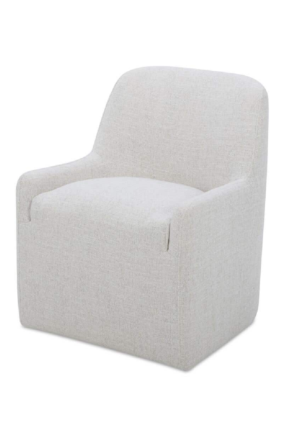 Modern European furniture - Upholstered Rolling Dining Chair - www.oroa.com