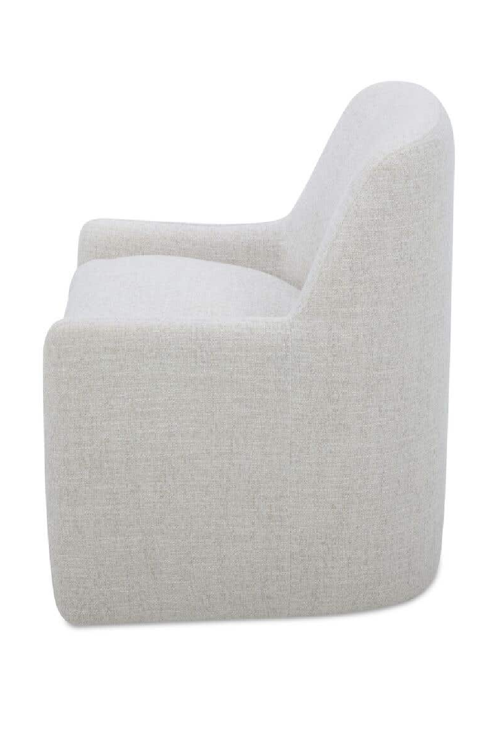 Modern European furniture - Upholstered Rolling Dining Chair - www.oroa.com