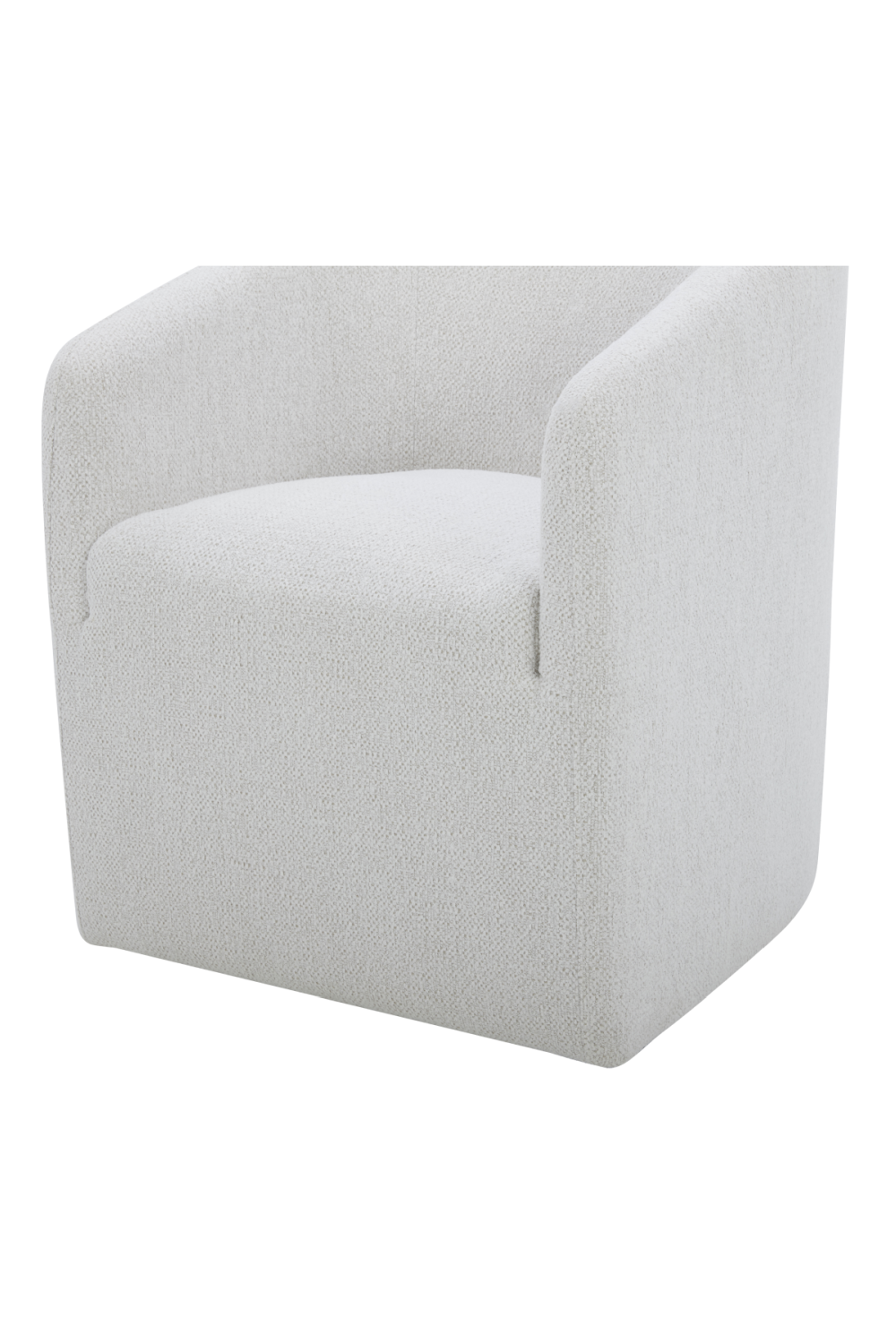 Modern European furniture - Upholstered Rolling Dining Chair - www.oroa.com