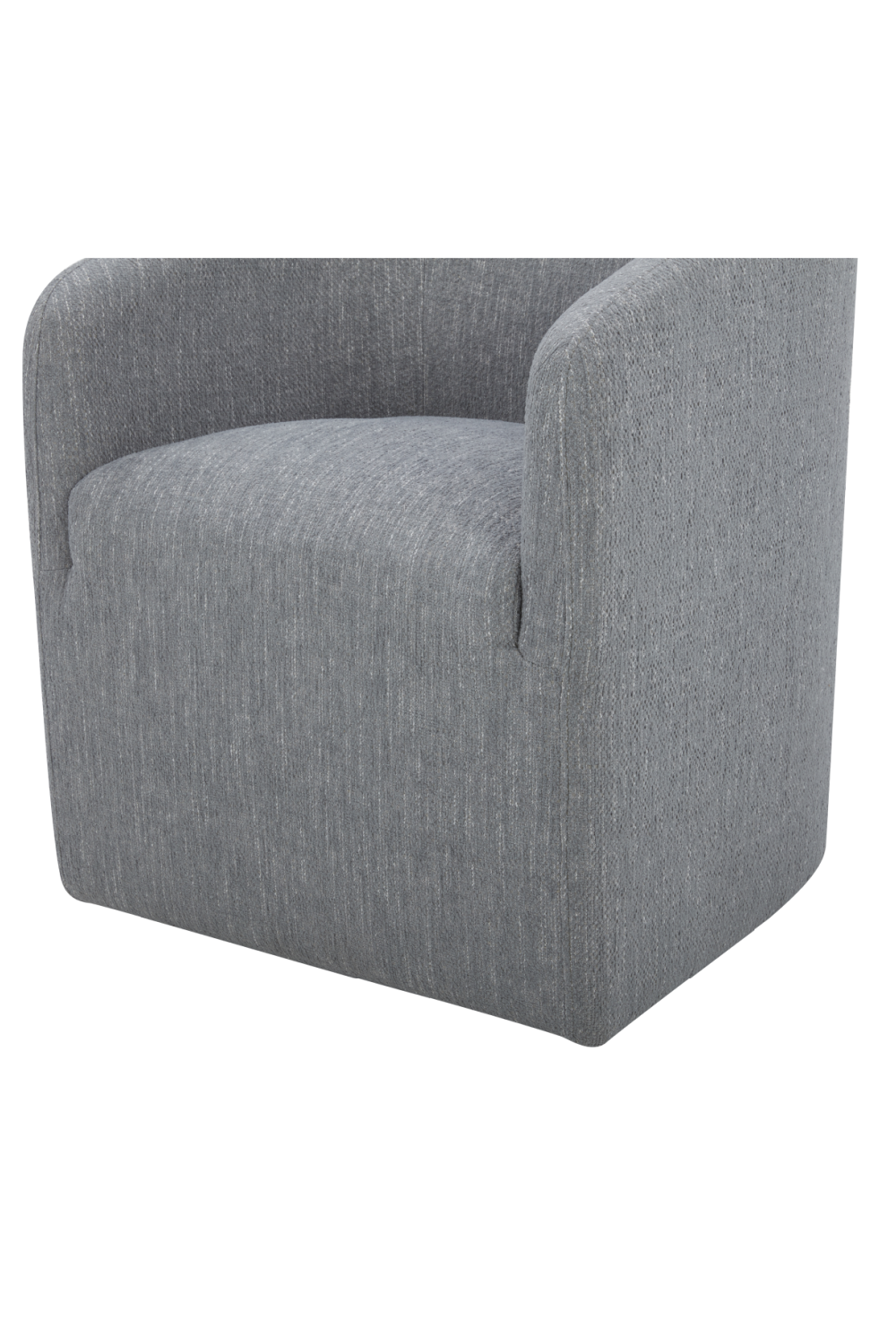 Modern European furniture - Upholstered Rolling Dining Chair - www.oroa.com