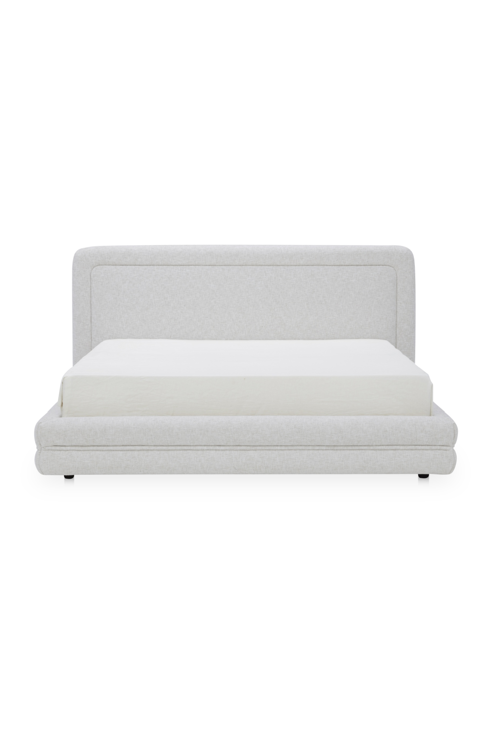 Modern European furniture - White Tufted Bed - www.oroa.com