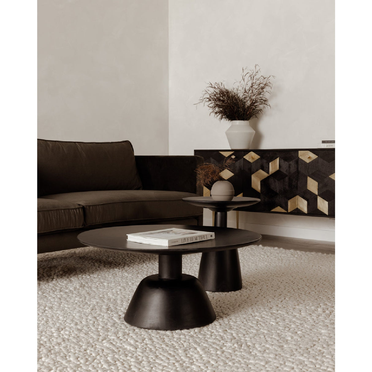 Modern European furniture - Round Wooden End Table - www.oroa.com