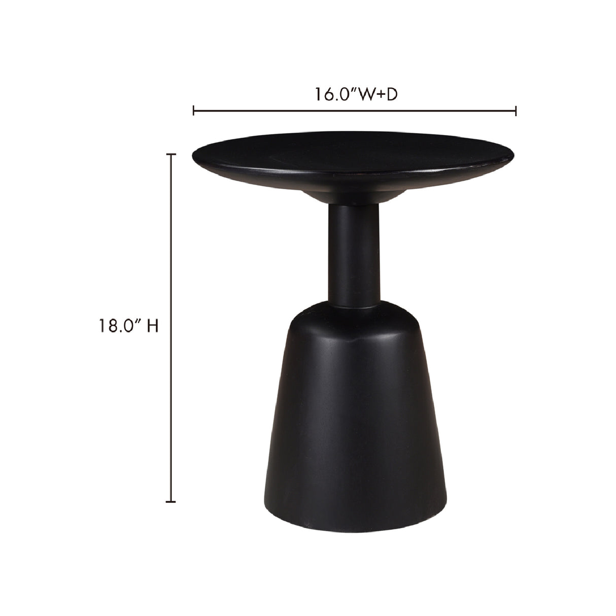 Round Wooden End Table | Novi Living Nels | Oroa.com