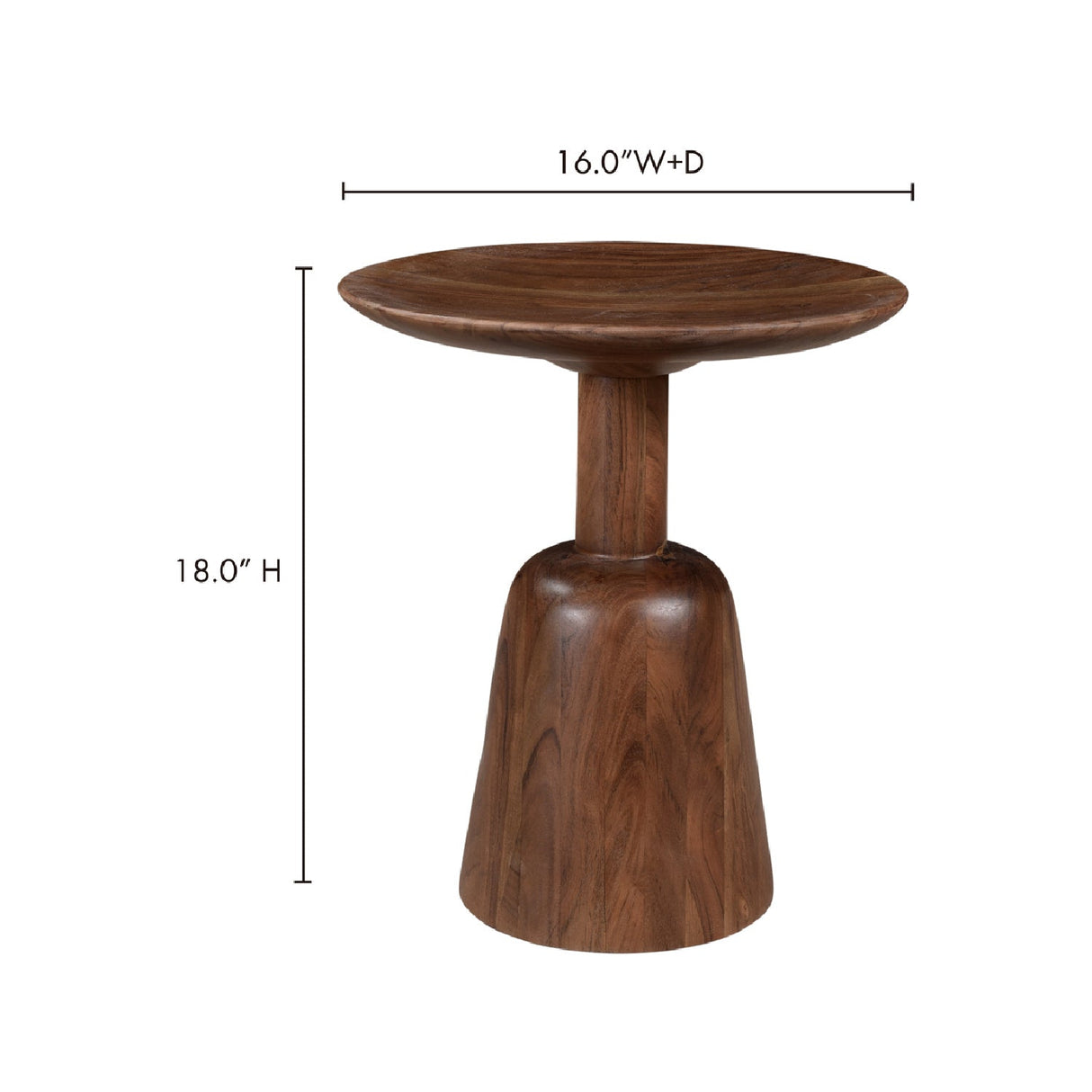 Modern European furniture - Round Wooden End Table - www.oroa.com