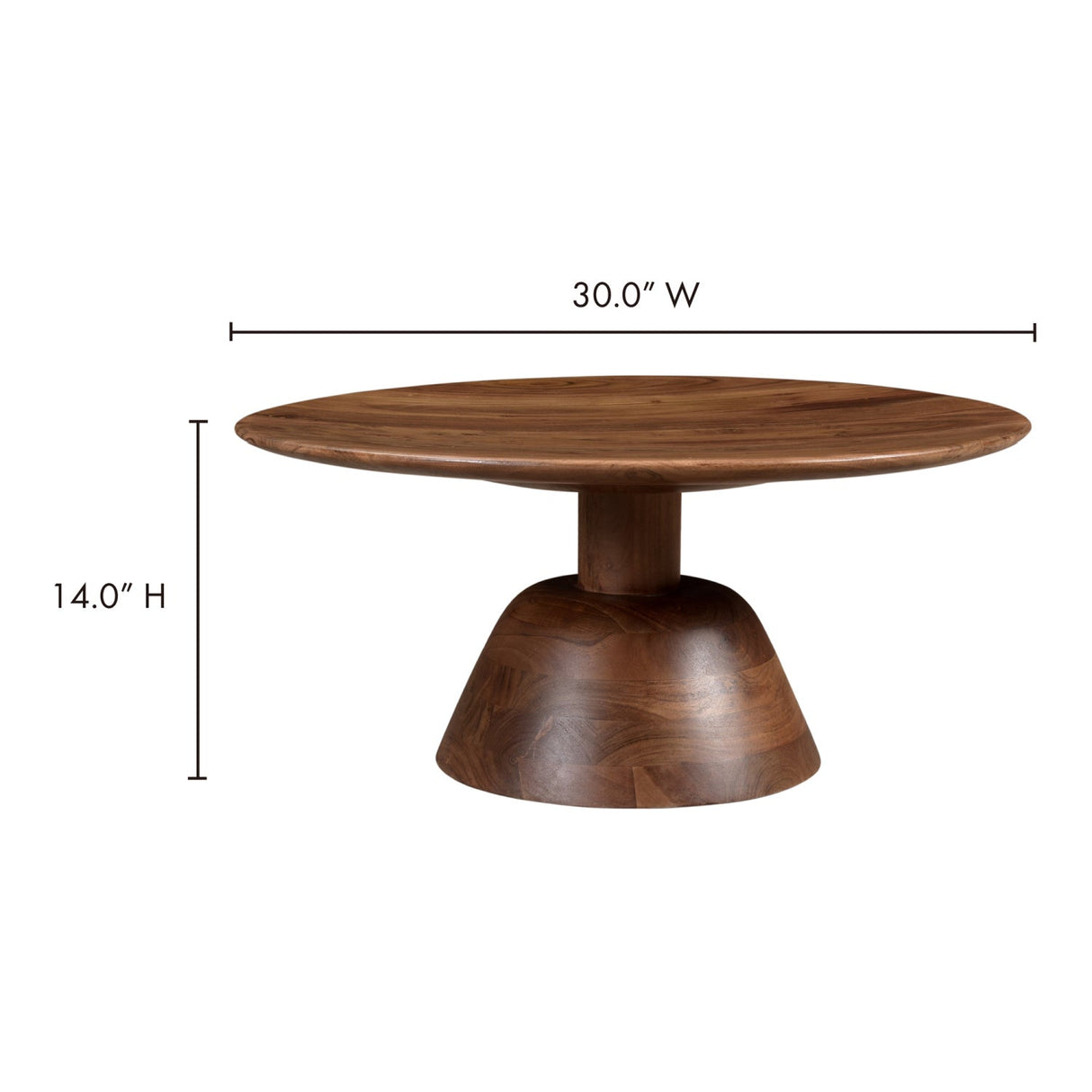 Modern European furniture - Wooden Round Coffee Table - www.oroa.com