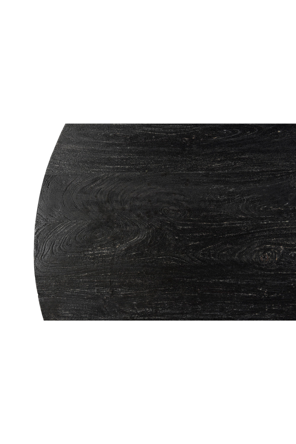 Modern European furniture - Black Mango Wood Dining Table - www.oroa.com