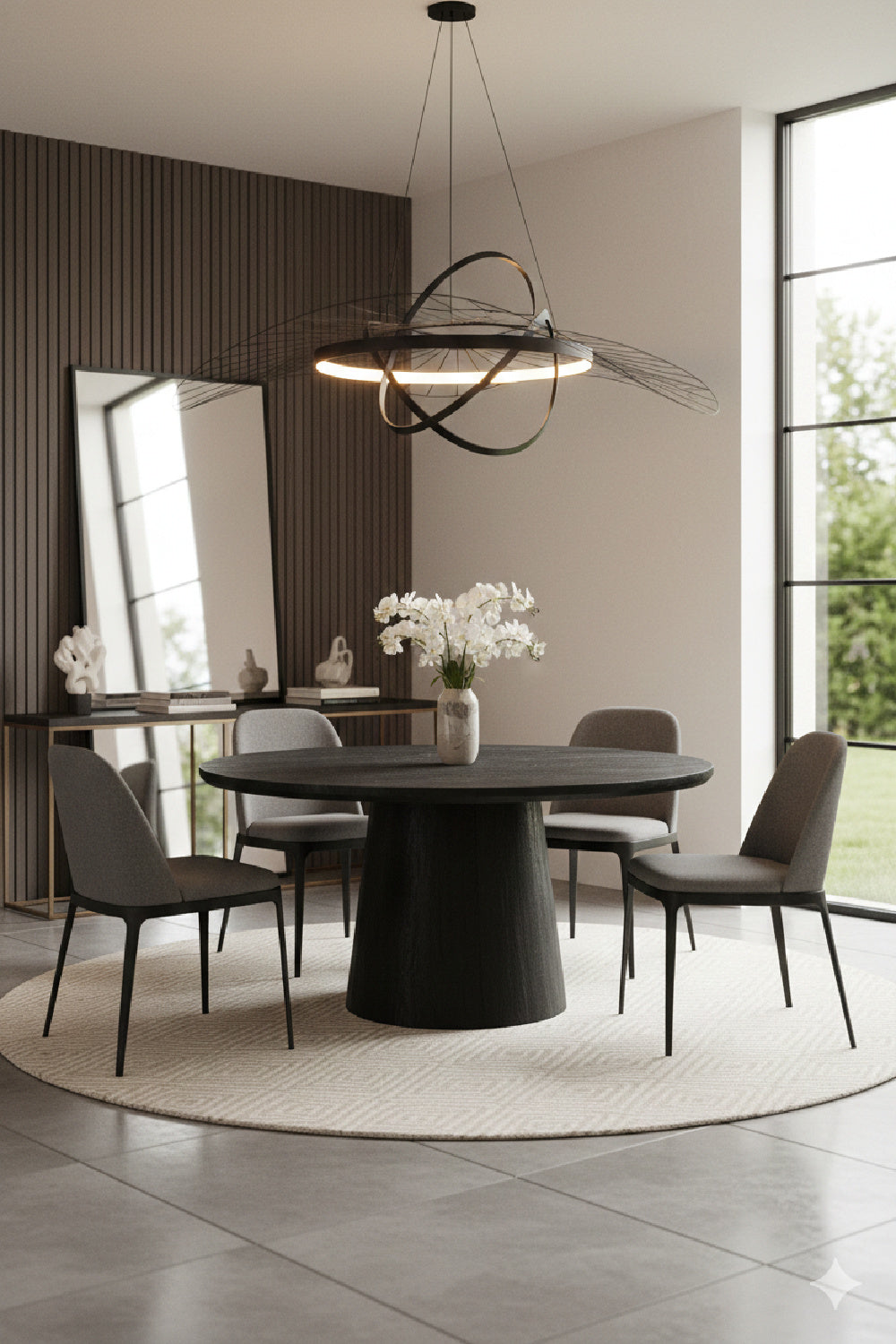 Black Mango Wood Dining Table | Novi Living Cember