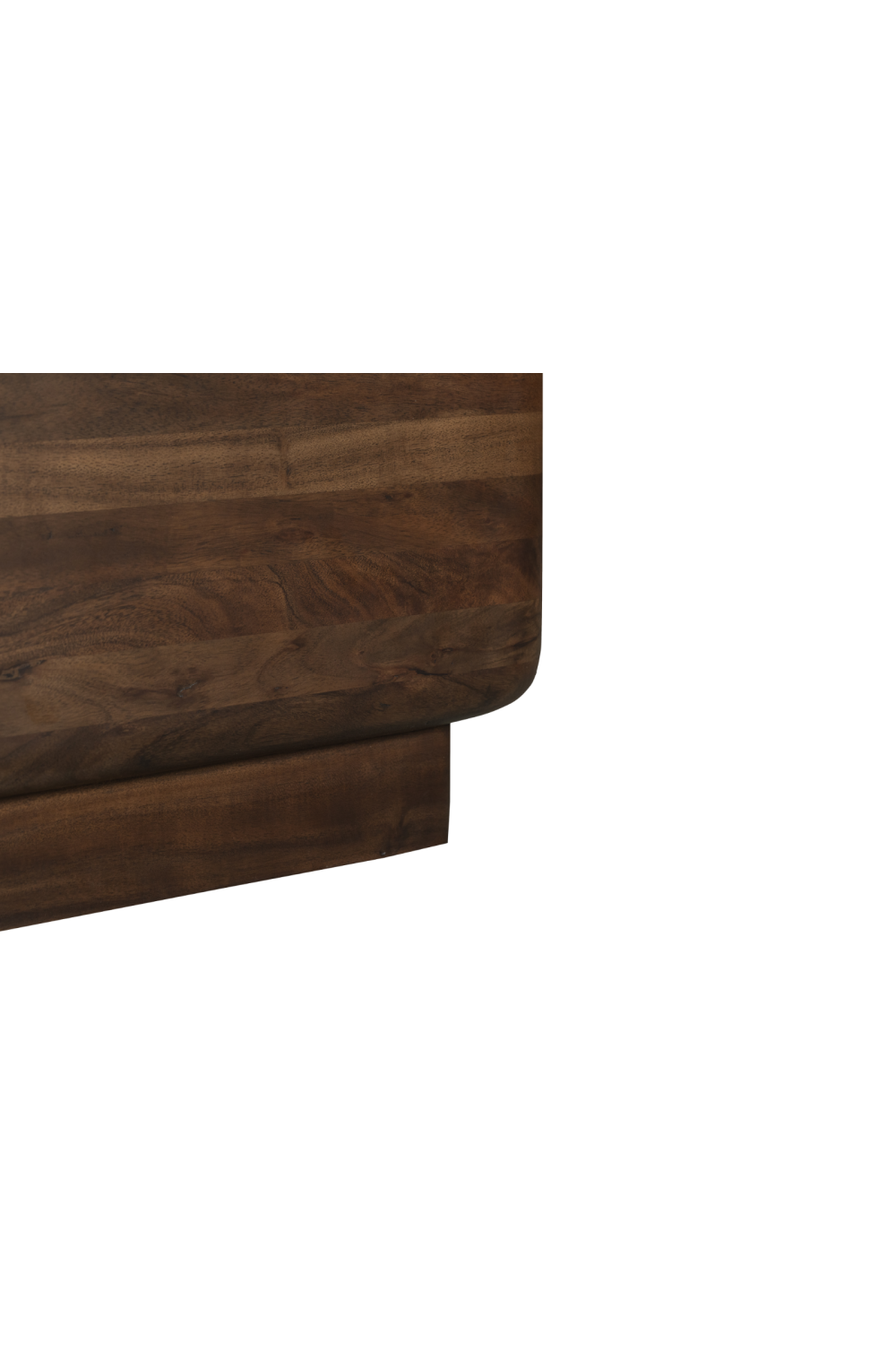 Modern European furniture - Brown Acacia Cube Side Table - www.oroa.com