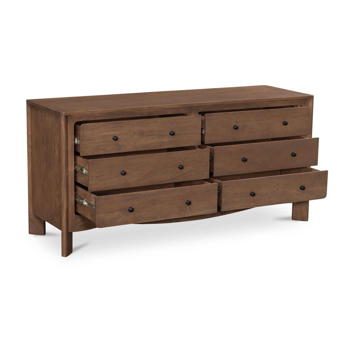 Modern or European furniture - Brown Acacia 6-Drawer Dresser - www.oroa.com