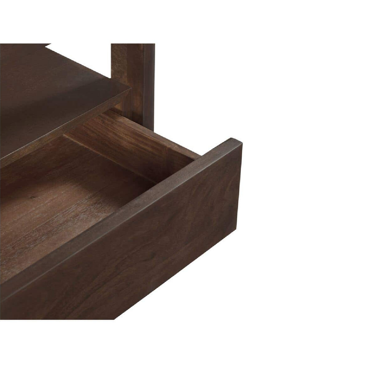 Modern European furniture - Brown Acacia Wood Nightstand - www.oroa.com