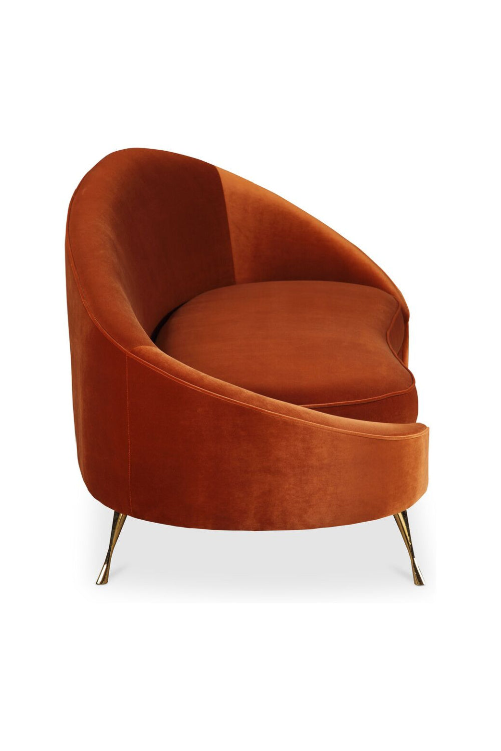 Modern European furniture - Orange Asymmetrical Chaise - www.oroa.com
