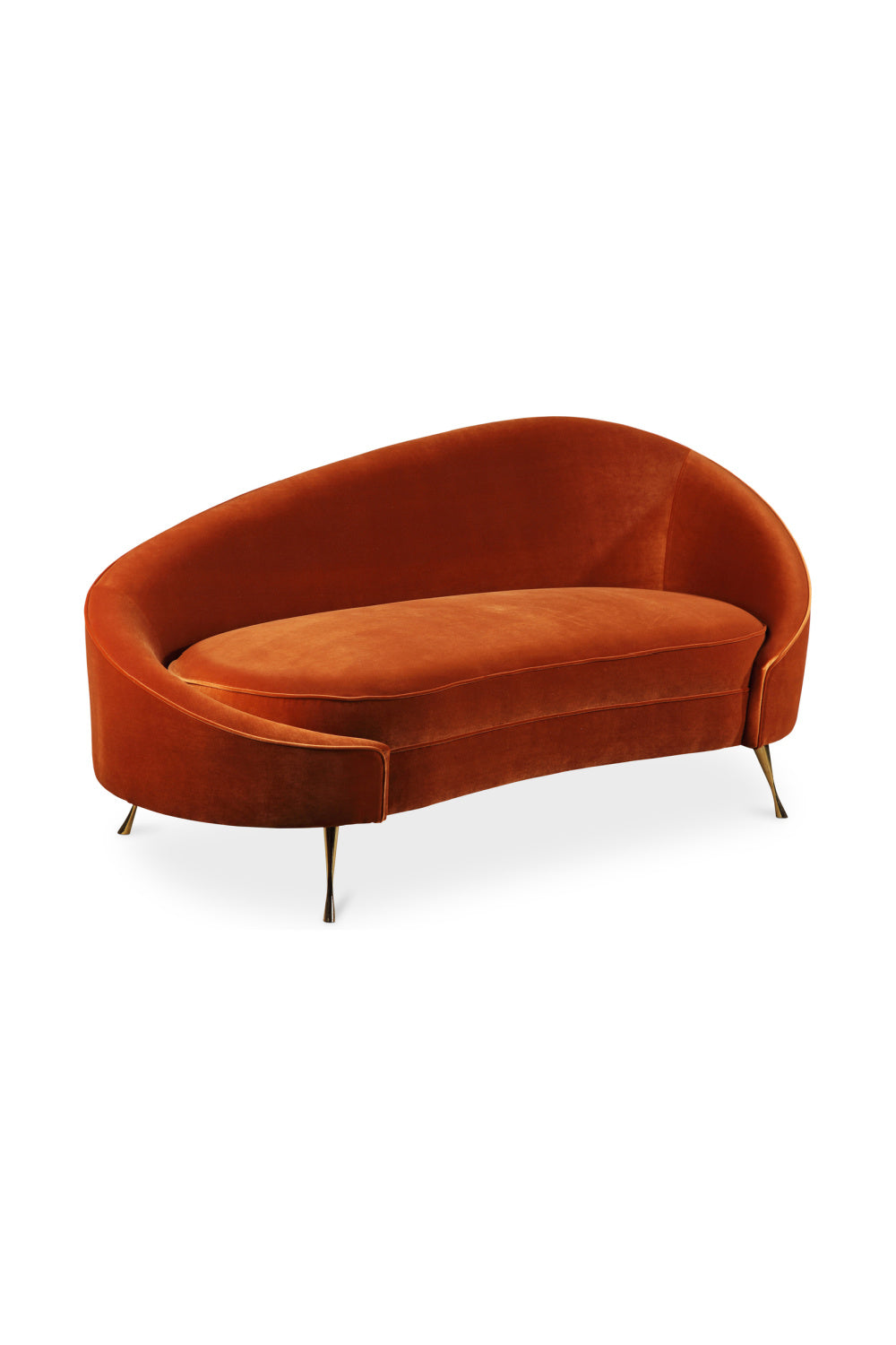 Modern European furniture - Orange Asymmetrical Chaise - www.oroa.com