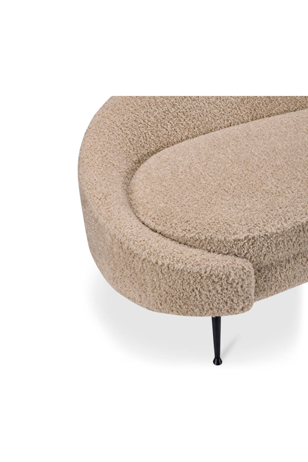 Modern European furniture - Brown Shearling Chaise Lounge - www.oroa.com