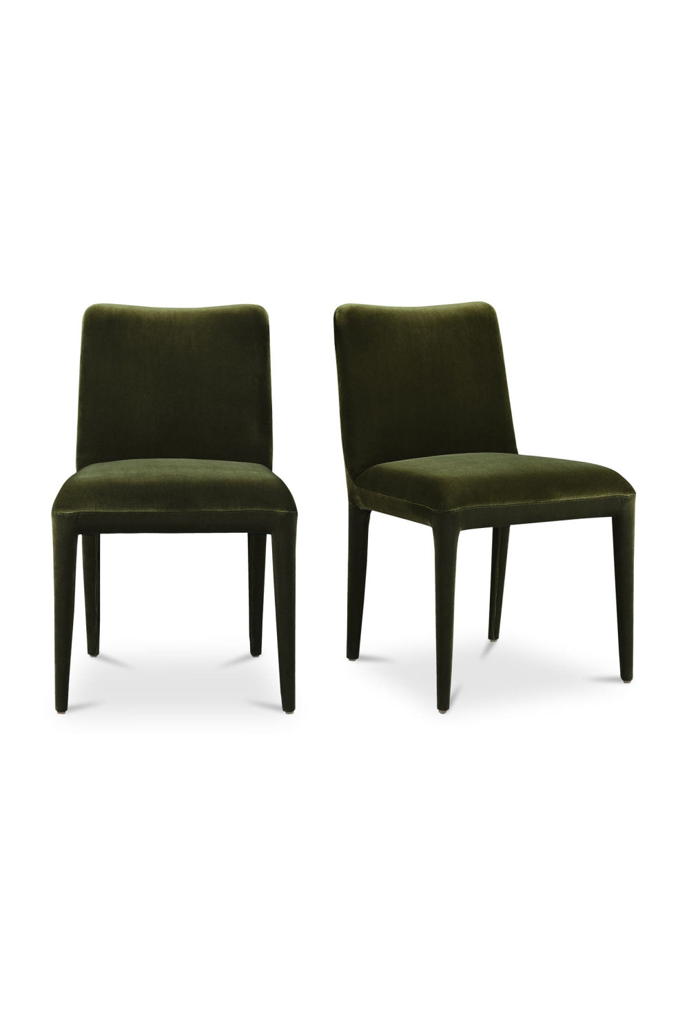 Modern European furniture - Green Velvet Dining Chairs (2) - www.oroa.com