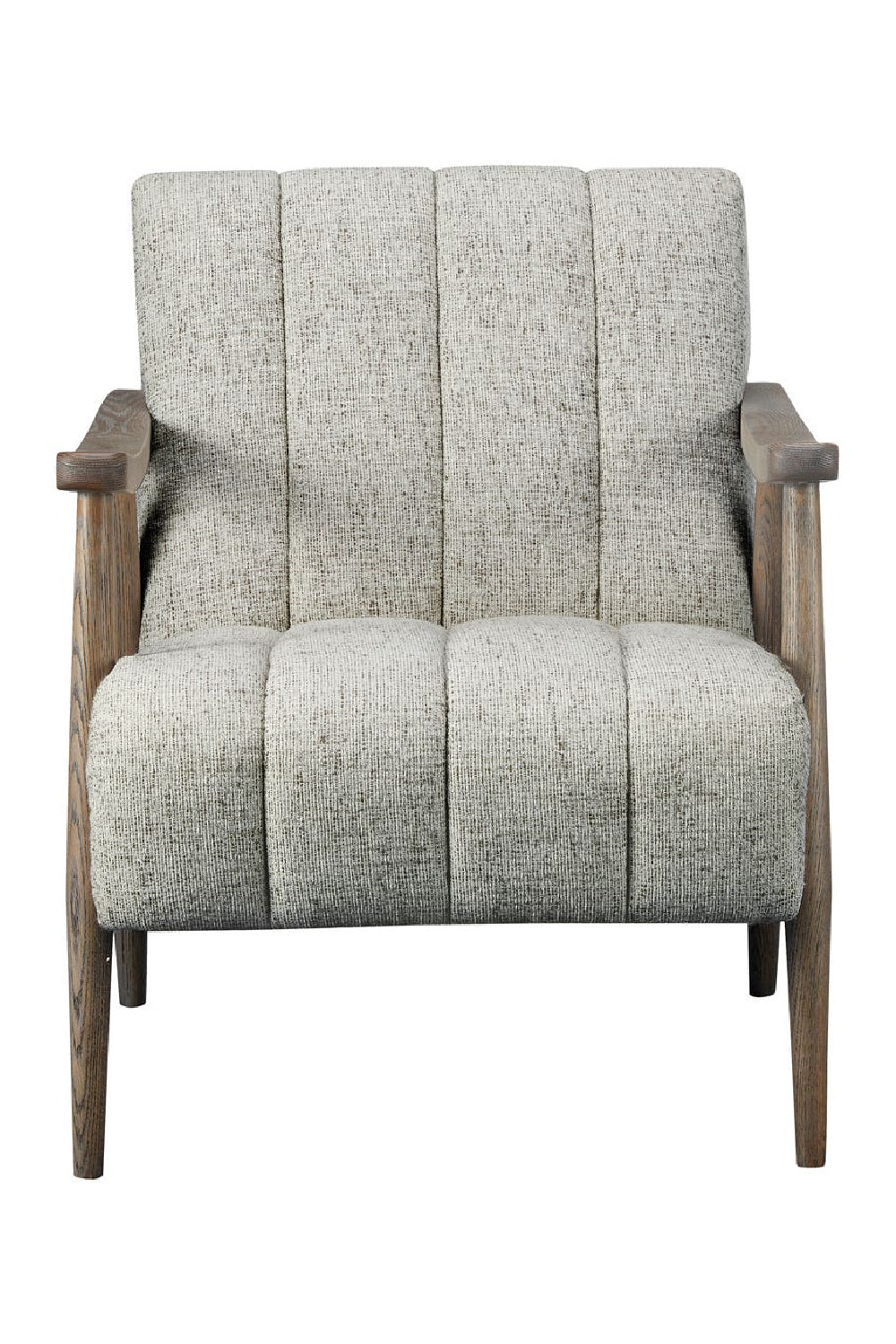 Modern European furniture - Beige Channeled Accent Chair - www.oroa.com