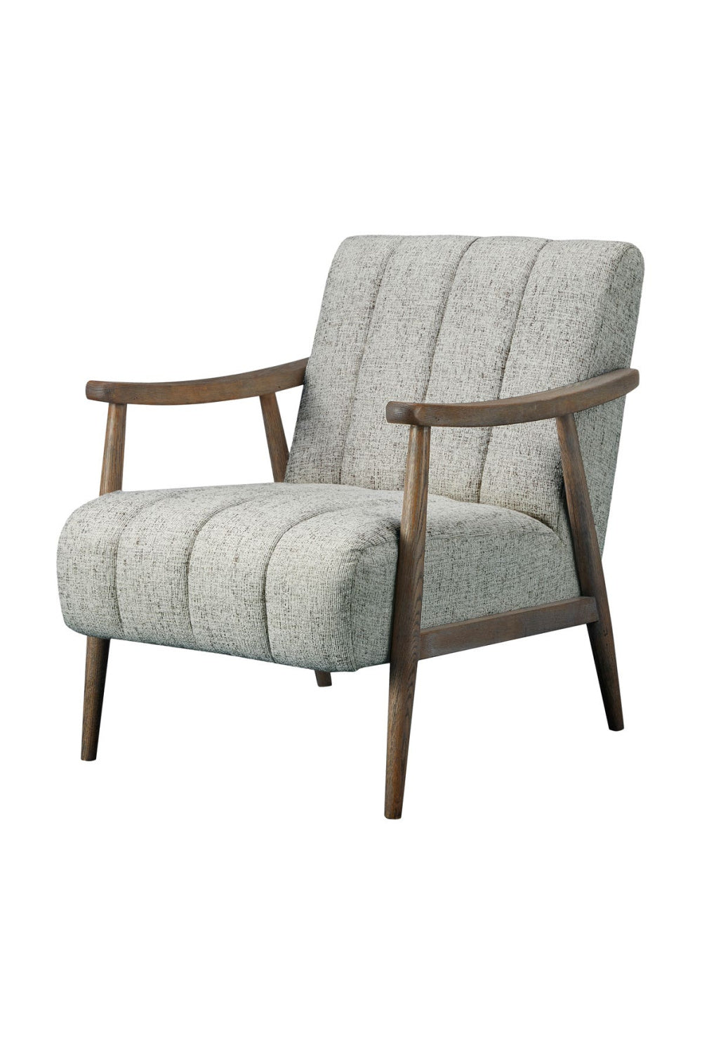 Modern European furniture - Beige Channeled Accent Chair - www.oroa.com