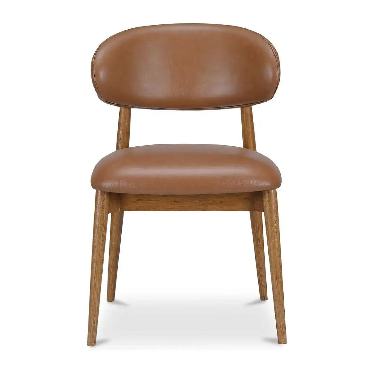 Modern European furniture - Brown Leather Dining Chair - www.oroa.com