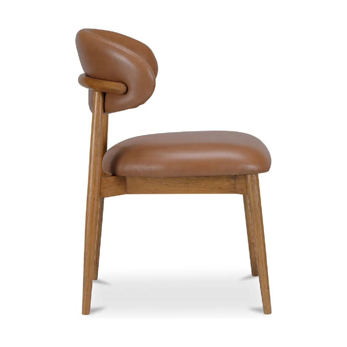 Modern European furniture - Brown Leather Dining Chair - www.oroa.com