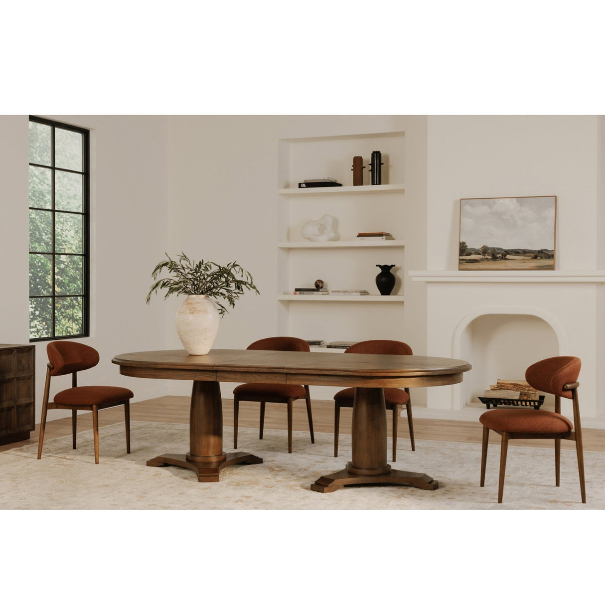 Modern European furniture - Curved Back Padded Dining Chair - www.oroa.com