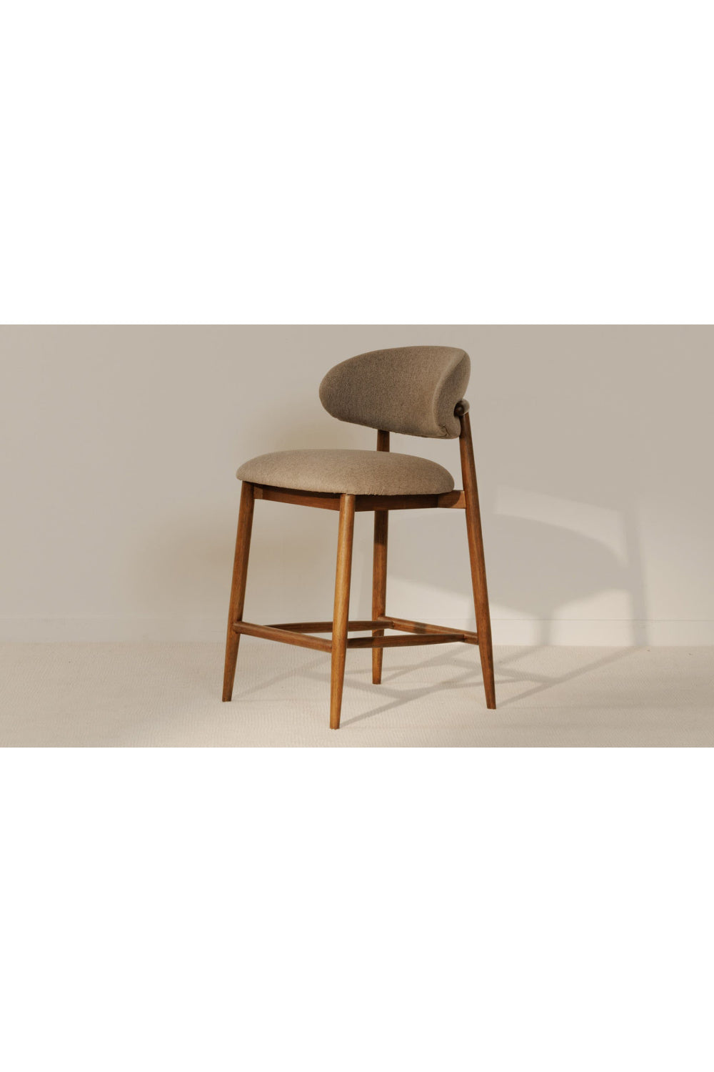 Modern European furniture - Rubberwood Framed Counter Stool - www.oroa.com