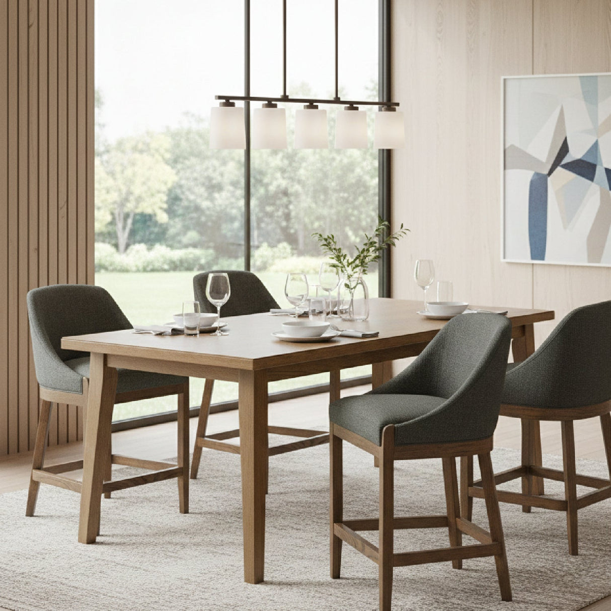 Modern European furniture - Green Curved Counter Stool - www.oroa.com