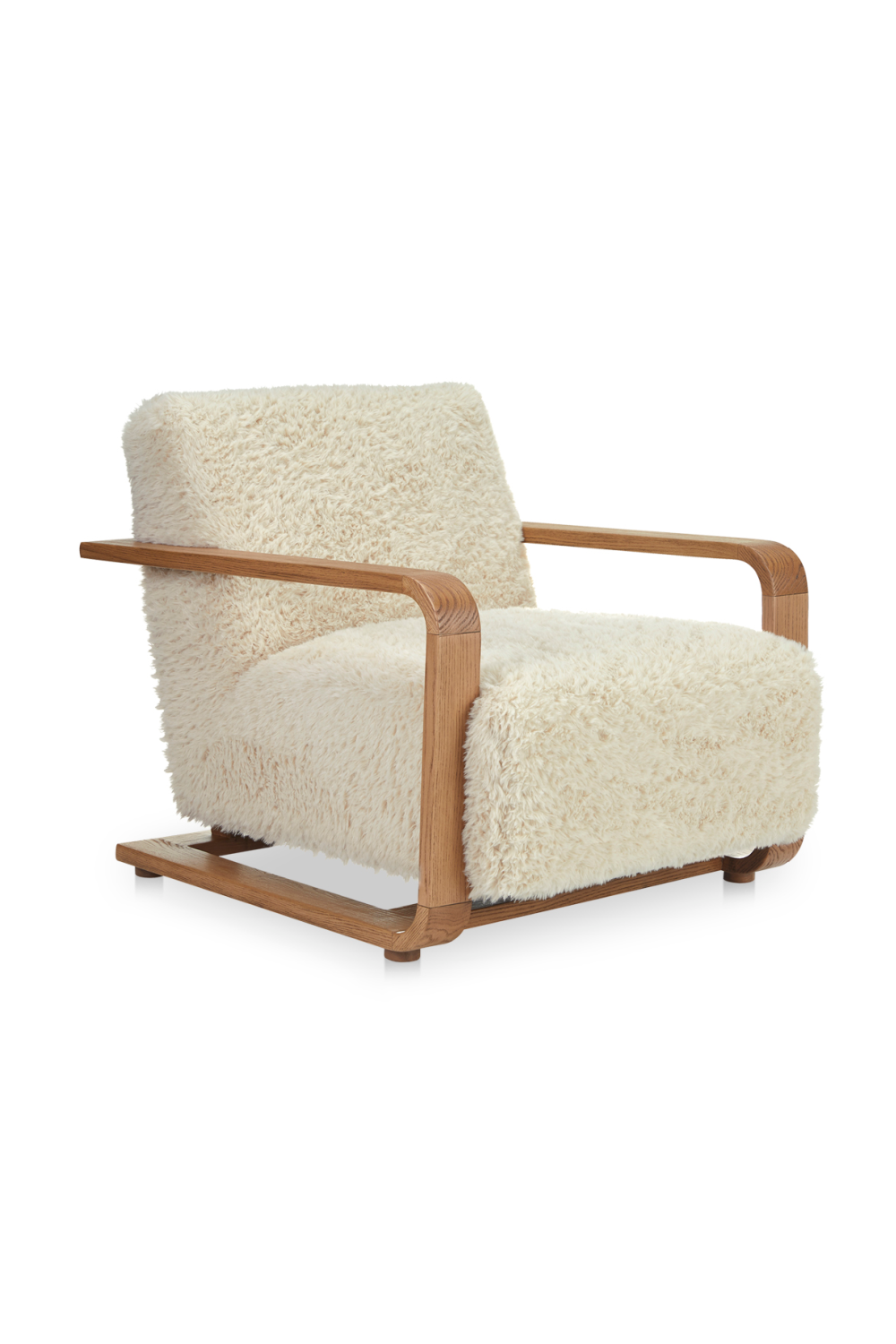 Modern European furniture - Oak Framed Lounge Chair - www.oroa.com
