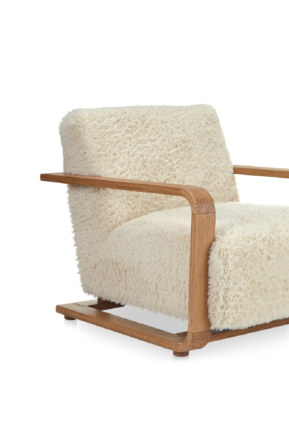 Modern European furniture - Oak Framed Lounge Chair - www.oroa.com