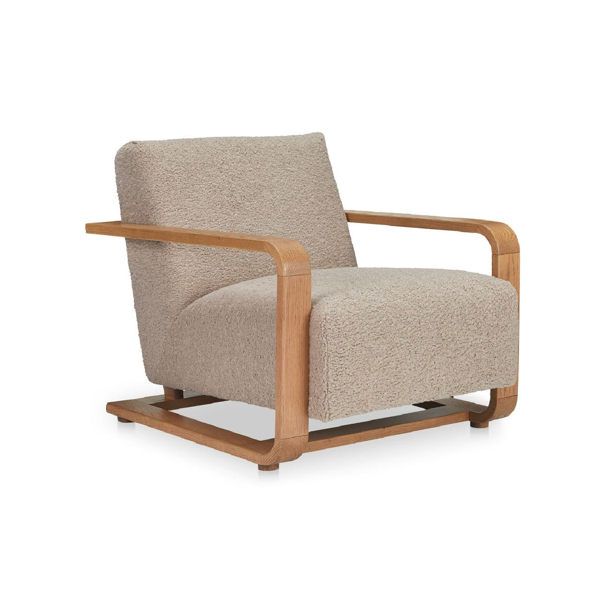 Modern European furniture - Oak Framed Lounge Chair - www.oroa.com