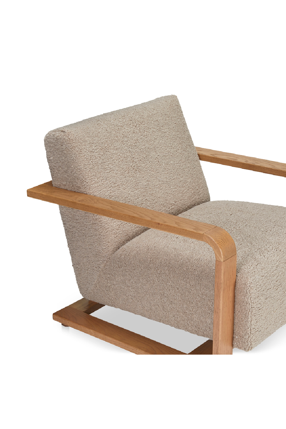 Modern European furniture - Oak Framed Lounge Chair - www.oroa.com