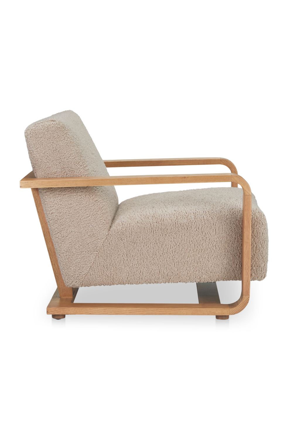 Modern European furniture - Oak Framed Lounge Chair - www.oroa.com