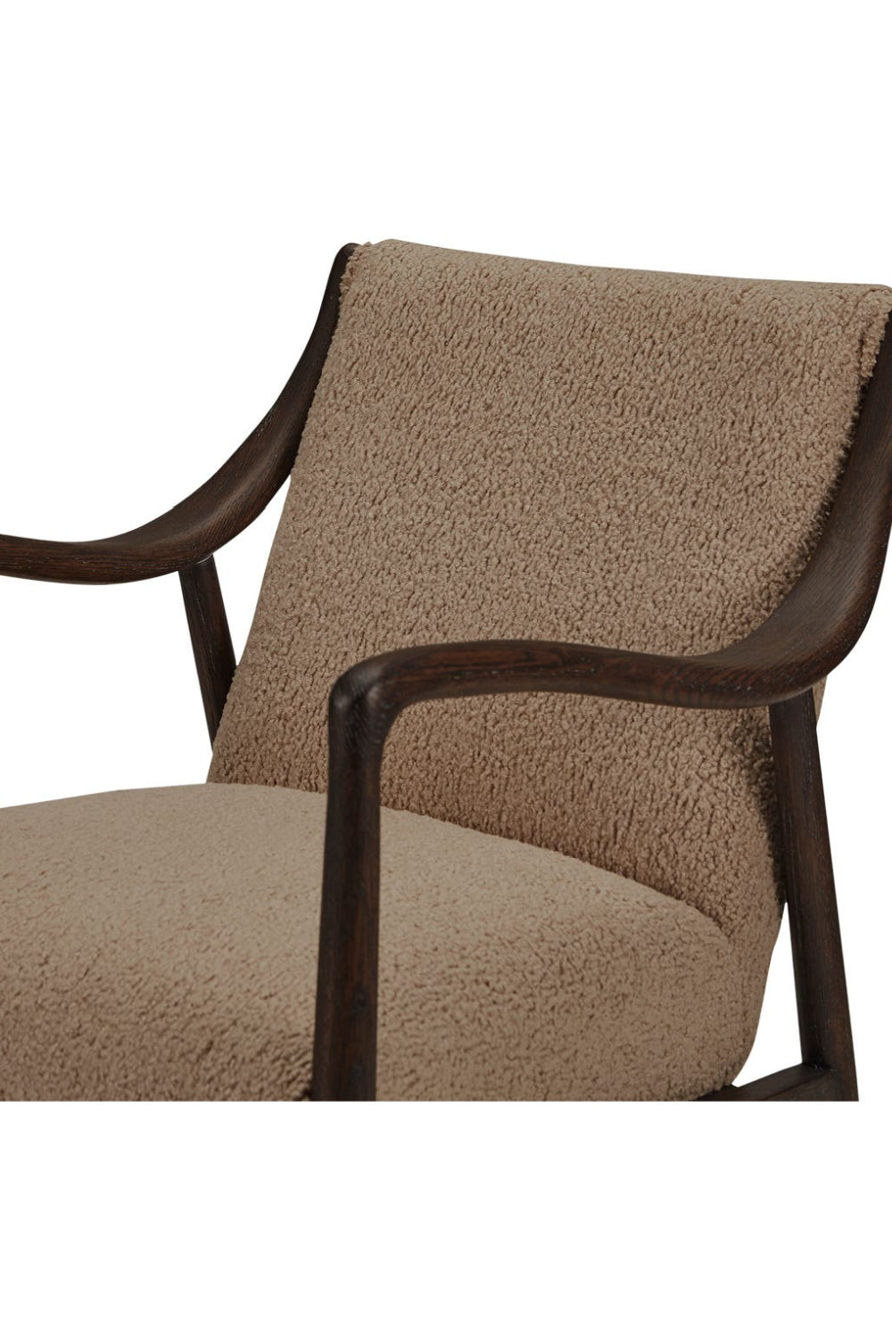 Modern European furniture - Beige Shearling Accent Chair - www.oroa.com
