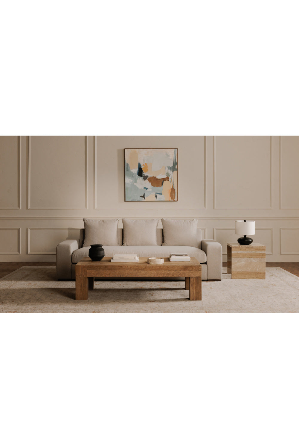 Modern European furniture - Gray Modern Minimalist Sofa - www.oroa.com