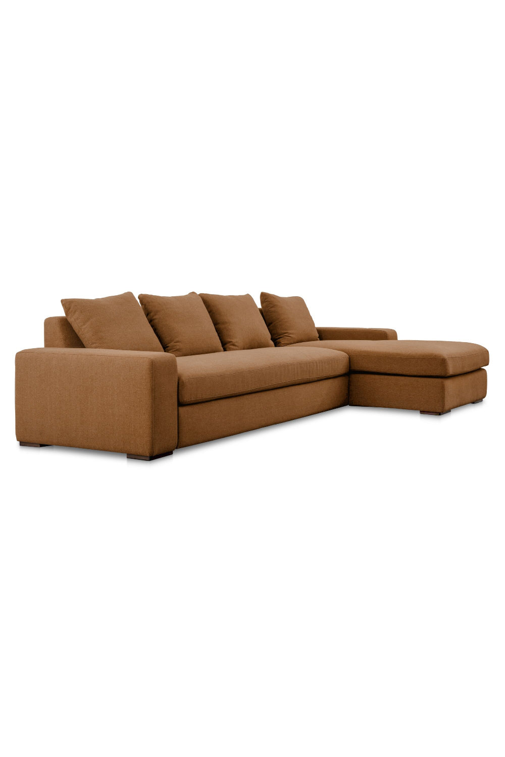 Modern European furniture - Track-Armed Right Sectional Sofa - www.oroa.com