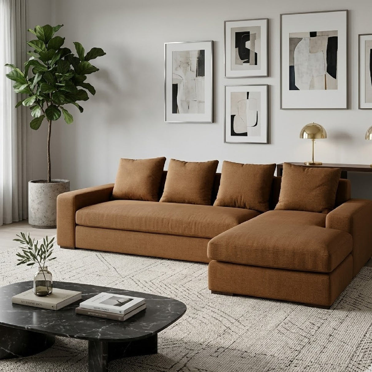 Track-Armed Right Sectional Sofa – Thomas – alternate view 13