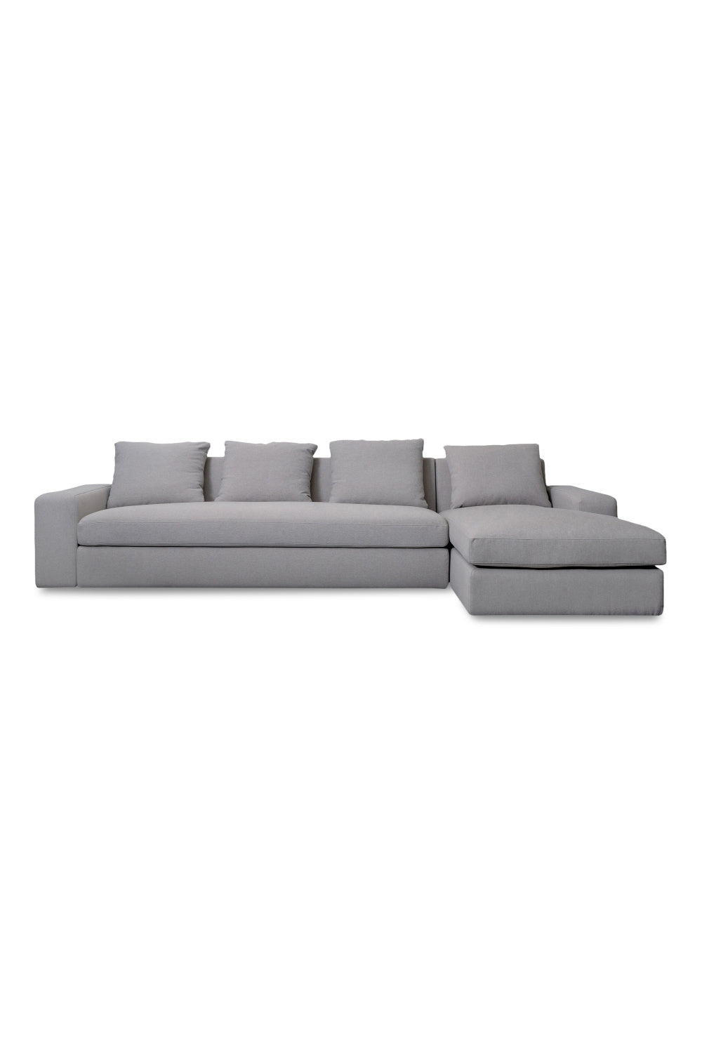 Modern European furniture - Track-Armed Right Sectional Sofa - www.oroa.com