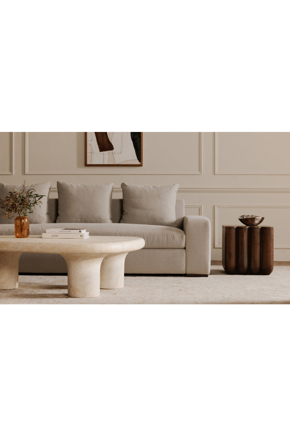 Modern European furniture - Track-Armed Right Sectional Sofa - www.oroa.com