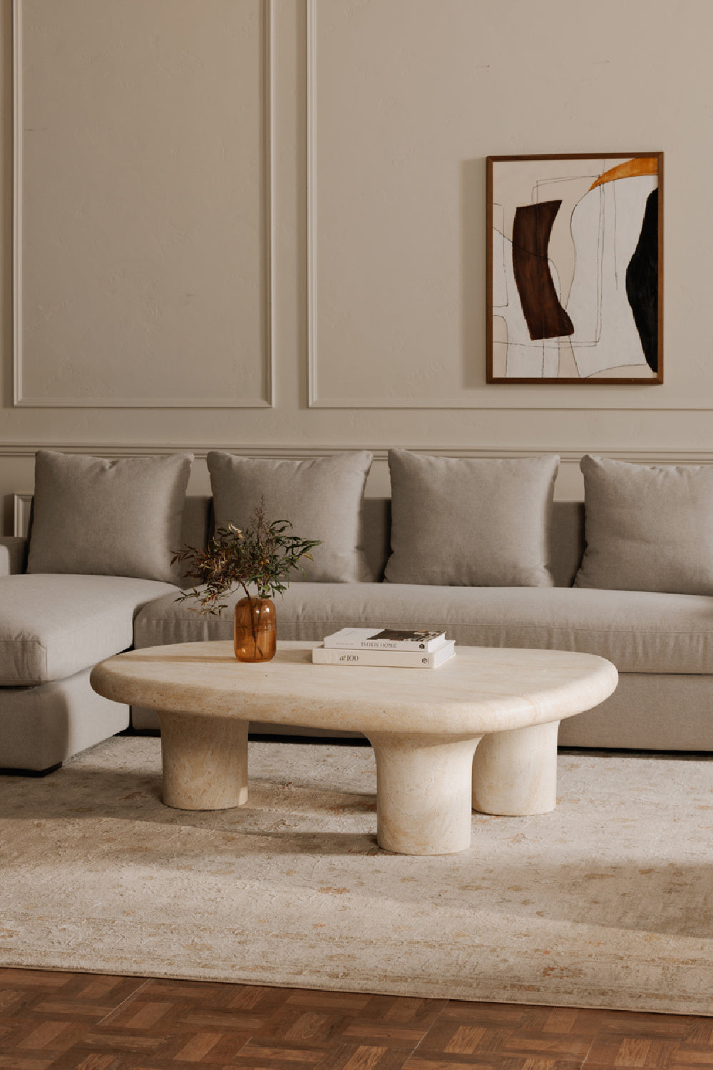 Modern European furniture - Track-Armed Right Sectional Sofa - www.oroa.com