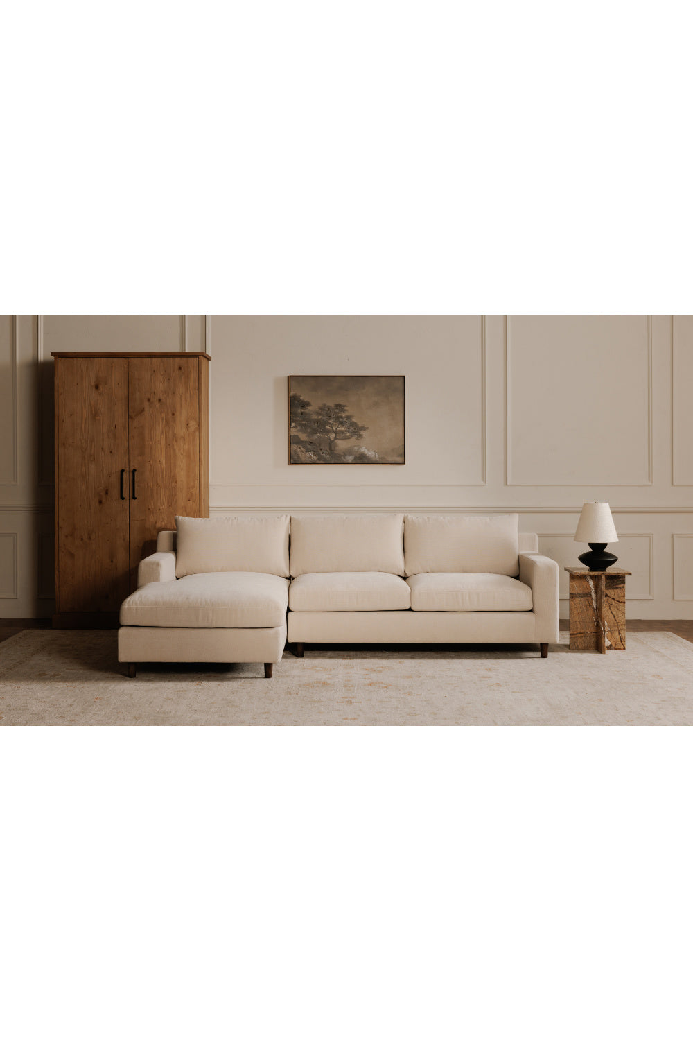 Modern European furniture - Chenille Sectional Sofa - www.oroa.com | Oroa.com