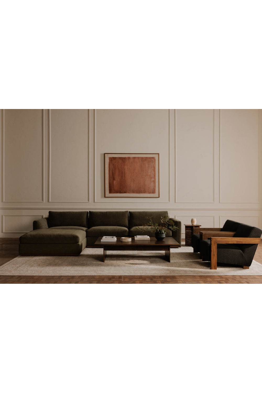 Modern European furniture - Left-Armed Corner Chair - www.oroa.com
