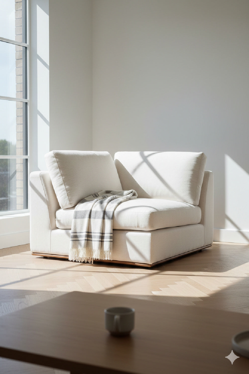 Modern European furniture - Minimalist Corner Chair - www.oroa.com