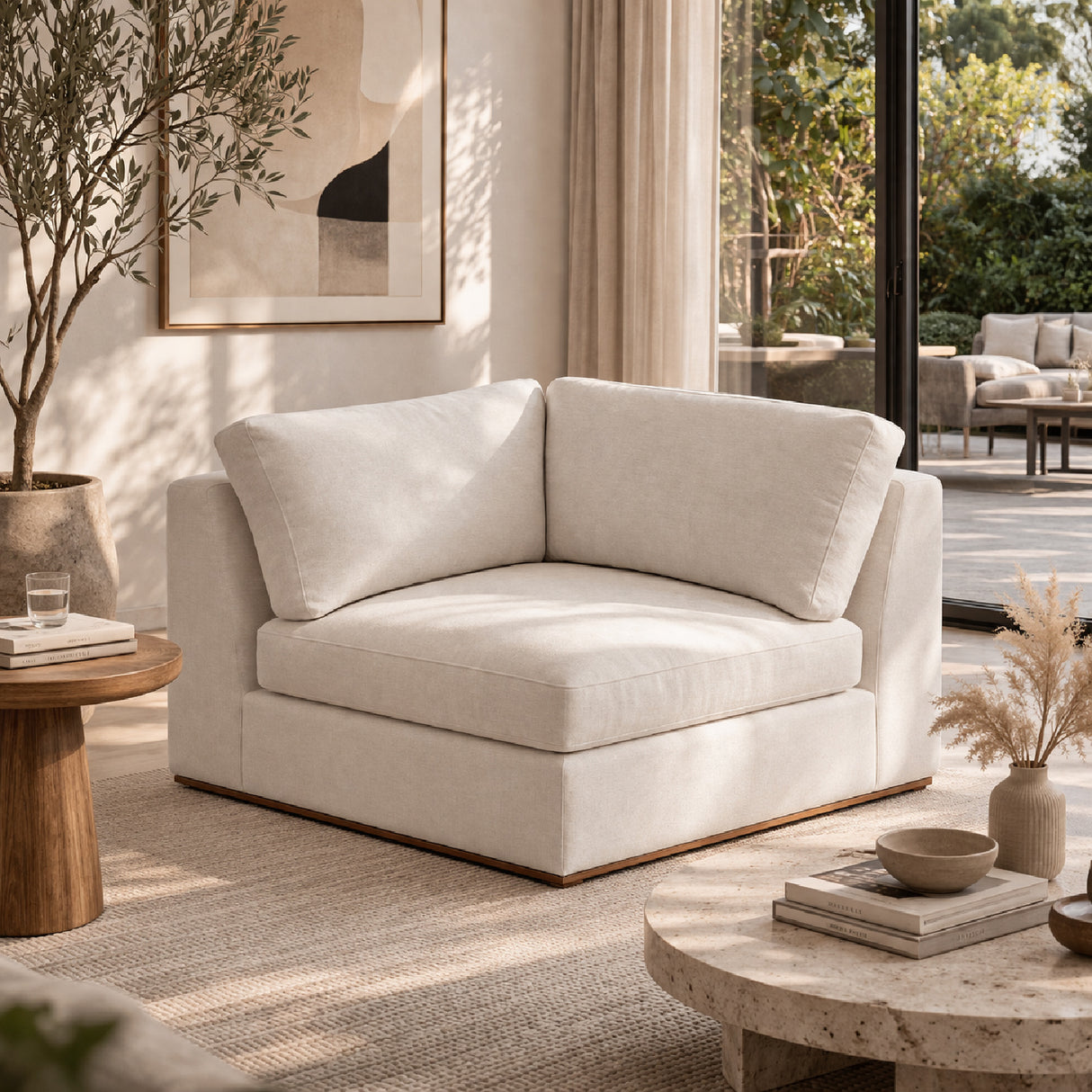 Modern European furniture - Minimalist Corner Chair - www.oroa.com | Oroa.com