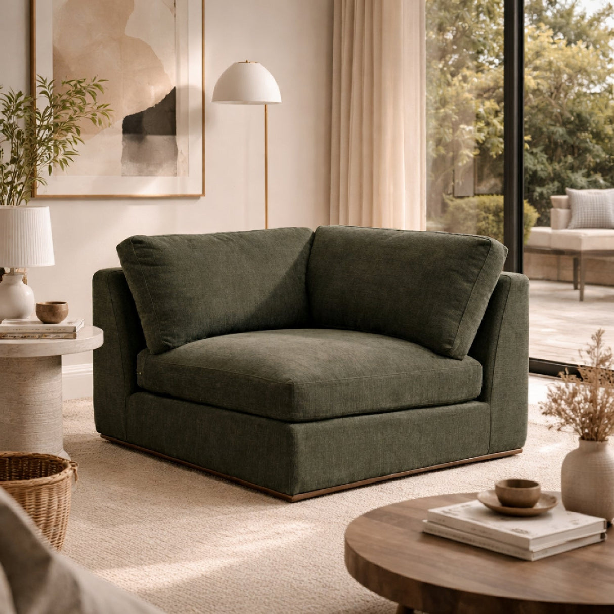 Modern European furniture - Minimalist Corner Chair - www.oroa.com